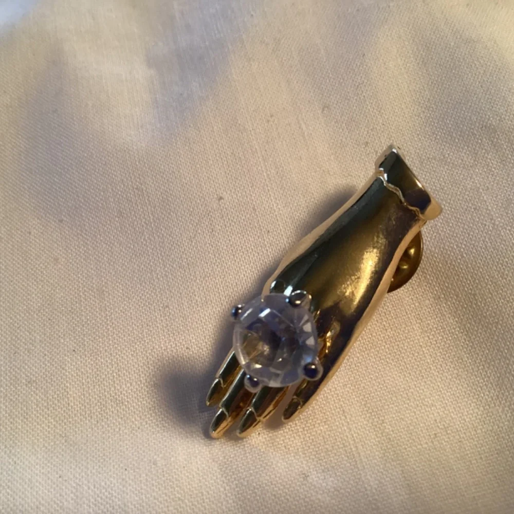 Ring large faux Diamond signed BROOCH so cute 🥰 M. JENT. DESIGNER - Picture 2 of 9